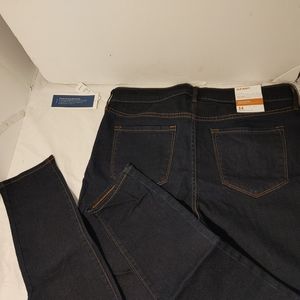 Women Denim Jeans Size 14 RockStar Super Skinny Mid Rise NWT